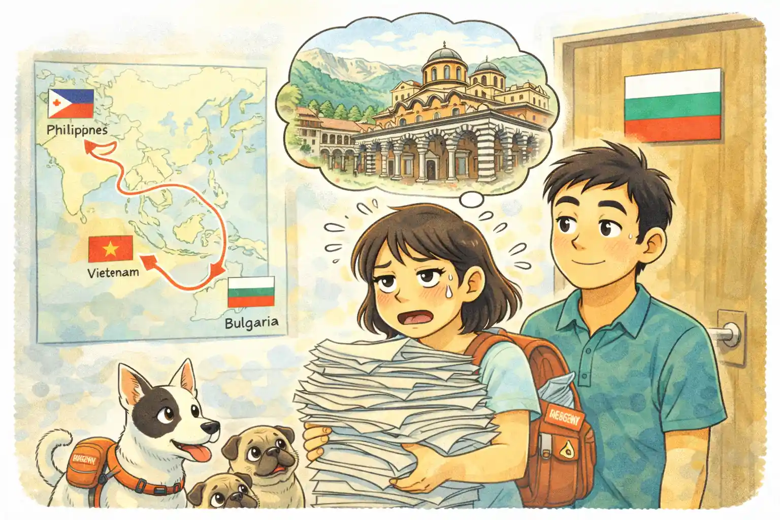 フィリピン人がブルガリアに行くのは大変！