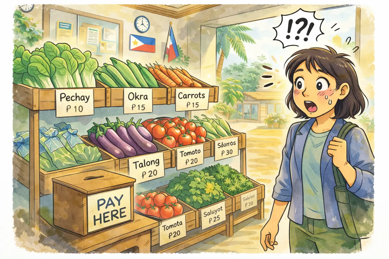 フィリピンの無人直売所