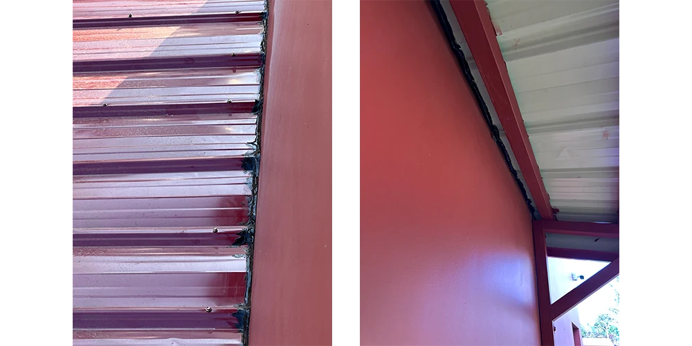 仕上がったキャノピー。しっかりコーキングだけでギャップは塞がりました。