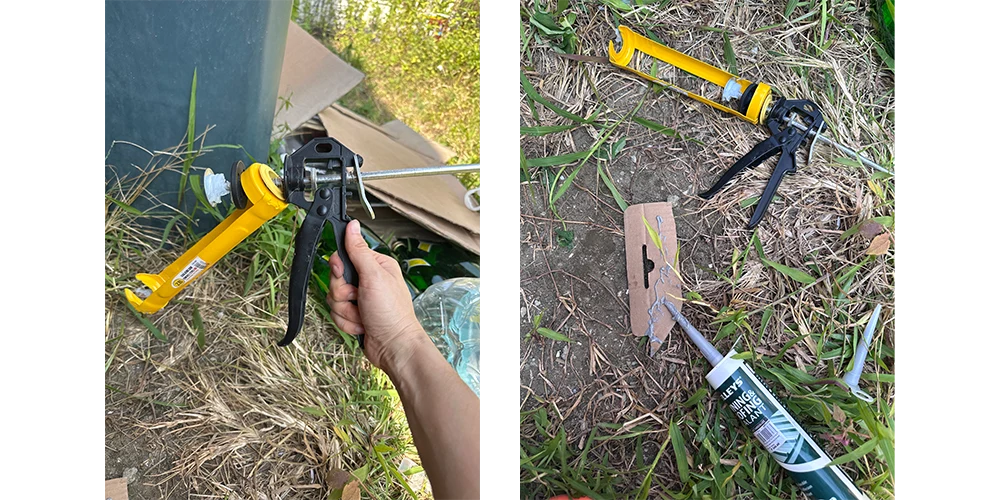 シーラントの失敗の様子