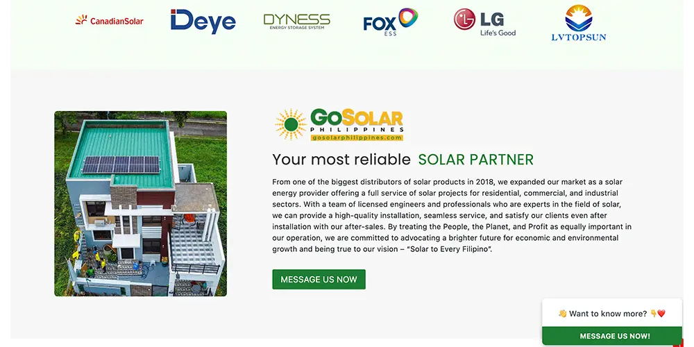 フィリピン大手のGoSolar