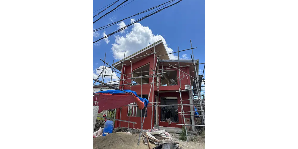 完成間際だった我が家