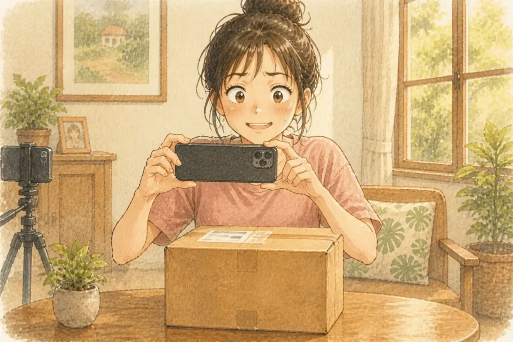 オンラインで注文したものが届いたら必ず開封時は動画を撮ろう。