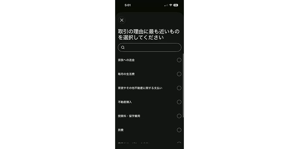 ワイズ送金手順10